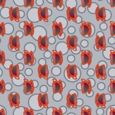 Bardak kahve veya çay arka plan seamless modeli üzerinde noktalı.