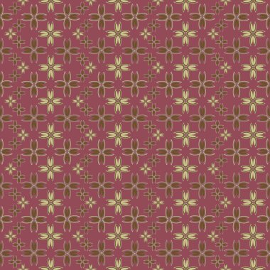 Çiçekler, vektör çizim ile çok renkli geometrik seamless modeli 