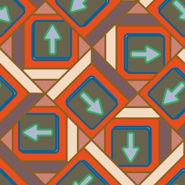 Kot düğmeleri Dikişsiz desen vektör çizim ile 