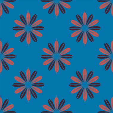  arka plan için çiçekli soyut geometrik seamless modeli