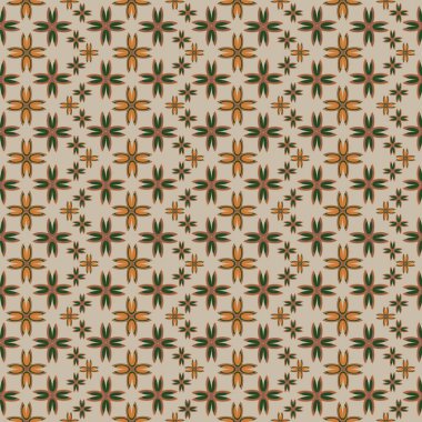 Çiçekler, vektör çizim ile çok renkli geometrik seamless modeli 