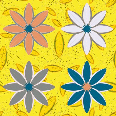 Soyut geometrik renkli seamless modeli, arka plan