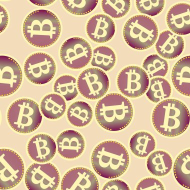 bitcoins parlak parlak pahalı sikkeleri ile Seamless modeli 