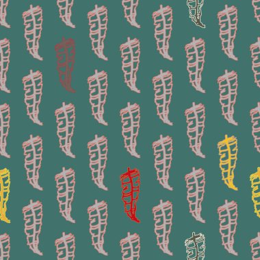 Memphis tarzı zemin ağaç yaprakları 