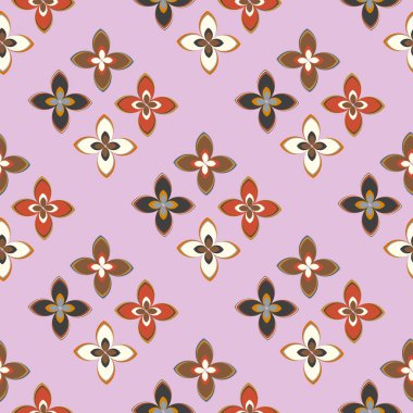  soyut çiçek geometrik Dikişsiz desen arka planı için