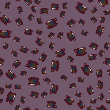 Kahve ya da çay Dikişsiz desen bardak.