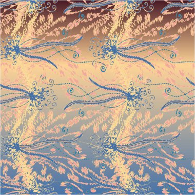 Arka plan, vektör çizim için soyut renkli seamless modeli