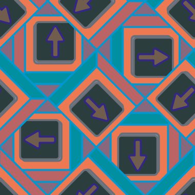 Kot düğmeleri Dikişsiz desen vektör çizim ile 