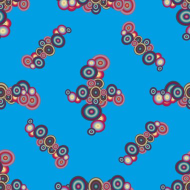 soyut geometrik renkli Dikişsiz desen arka plan için vektör çizim