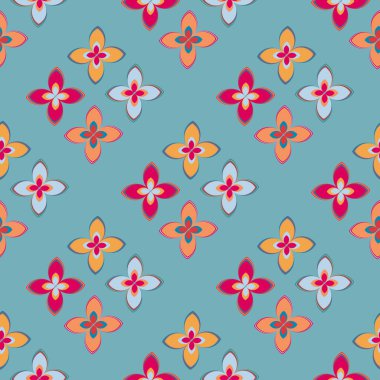  soyut çiçek geometrik Dikişsiz desen arka planı için