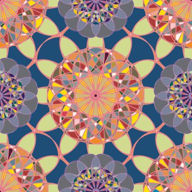  soyut çiçek geometrik Dikişsiz desen arka planı için