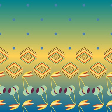 Şirin kiraz seamless modeli. Vektör çizim.