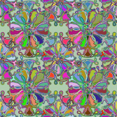 Soyut kaleydoskop renkli Dikişsiz desen arka planı için. 