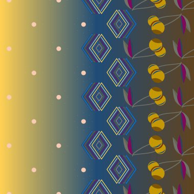 Şirin kiraz seamless modeli. Vektör çizim.