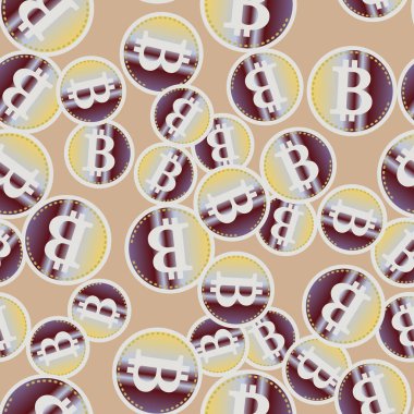 bitcoins parlak parlak pahalı sikkeleri ile Seamless modeli 