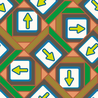 Kot düğmeleri Dikişsiz desen vektör çizim ile 