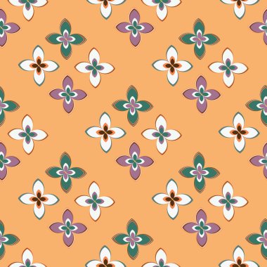  soyut çiçek geometrik Dikişsiz desen arka planı için