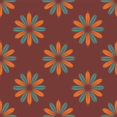  arka plan için çiçekli soyut geometrik seamless modeli