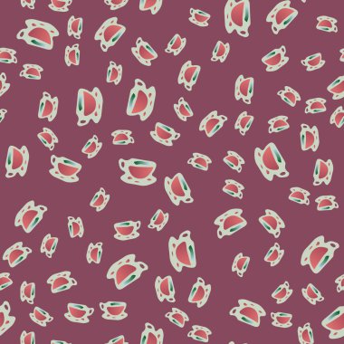 Kahve ya da çay Dikişsiz desen bardak.