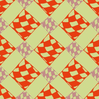 Soyut renkli geometrik Dikişsiz kareli desen arka planı için.