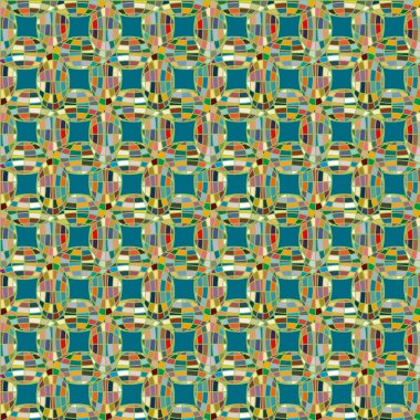 Soyut kaleydoskop desen renkli mozaik küre ile