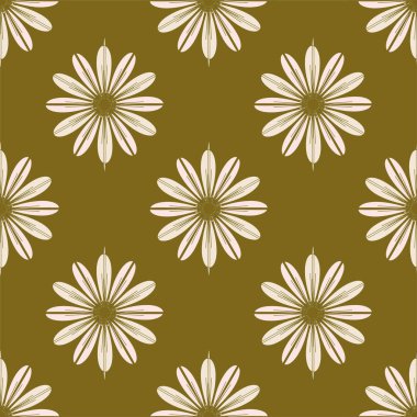  arka plan için çiçekli soyut geometrik seamless modeli