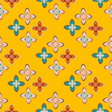  soyut çiçek geometrik Dikişsiz desen arka planı için