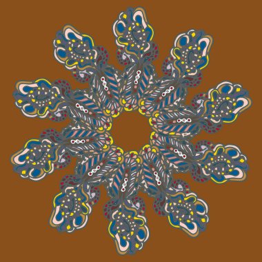 Stil zentangle yeni simetrik mandala doodle ile sanat esin kaynağı oldu. Duvar kağıdı, desen dolgularını, web sayfaları, yüzey dokuları için dekoratif nesne-ebilmek var olmak kullanılmış.