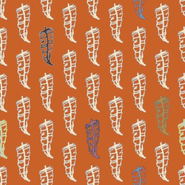 Memphis tarzı zemin ağaç yaprakları 