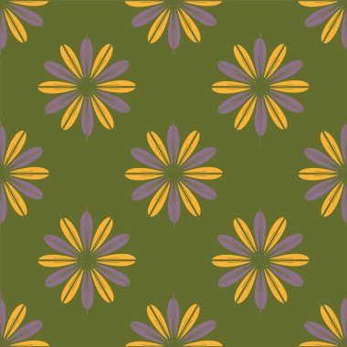  arka plan için çiçekli soyut geometrik seamless modeli