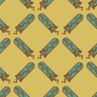 Kimya test tüpleri parlak arka plan üzerinde. Seamless modeli.