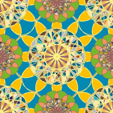  soyut çiçek geometrik Dikişsiz desen arka planı için