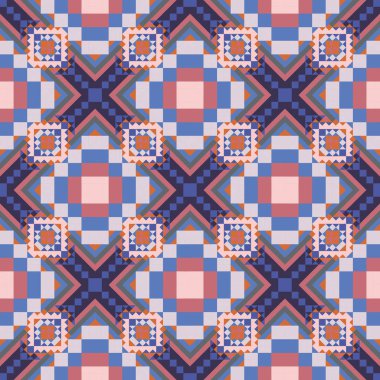 Geometrik etnik desen sorunsuz tasarım arka plan veya duvar kağıdı için