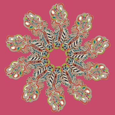 Stil zentangle yeni simetrik mandala doodle ile sanat esin kaynağı oldu. Duvar kağıdı, desen dolgularını, web sayfaları, yüzey dokuları için dekoratif nesne-ebilmek var olmak kullanılmış.