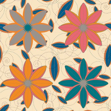 Soyut geometrik renkli seamless modeli, arka plan