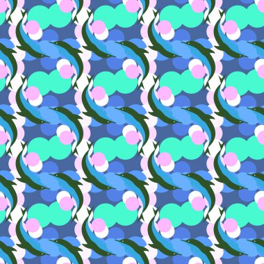 soyut geometrik renkli Dikişsiz desen arka plan için vektör çizim