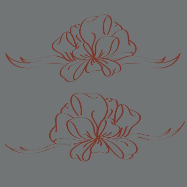 Yay ve şerit vektör karikatür çizimi