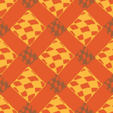 Soyut renkli geometrik Dikişsiz kareli desen arka planı için.