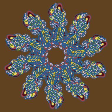 Stil zentangle yeni simetrik mandala doodle ile sanat esin kaynağı oldu. Duvar kağıdı, desen dolgularını, web sayfaları, yüzey dokuları için dekoratif nesne-ebilmek var olmak kullanılmış.