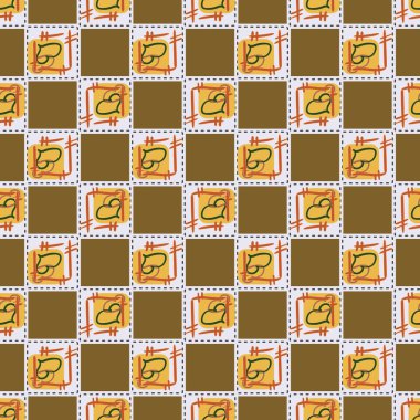 Soyut kalpleri arka plan için seamless modeli doodle