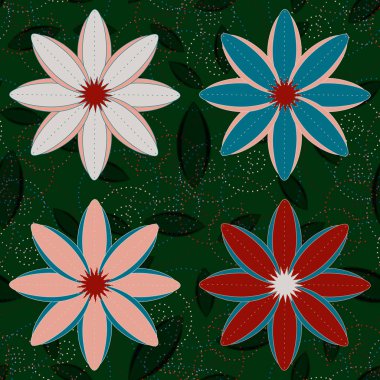 Soyut geometrik renkli seamless modeli, arka plan