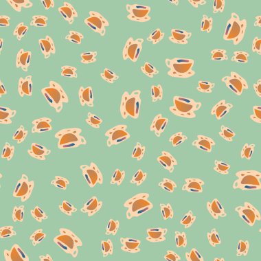 Kahve ya da çay Dikişsiz desen bardak.