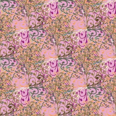 Soyut Dikişsiz renkli desen, vektör çizim