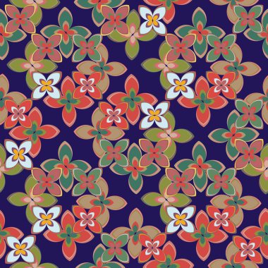  soyut çiçek geometrik Dikişsiz desen arka planı için