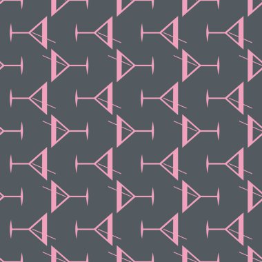 Tropik kokteyller desen, renkli kesintisiz vektör çizim