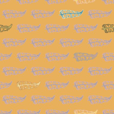 Memphis tarzı zemin ağaç yaprakları 