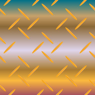 Oluklu demir, paslanmaz çelik arka plan parlayan vektör çizim