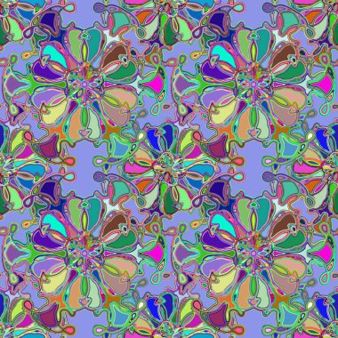 Soyut kaleydoskop renkli Dikişsiz desen arka planı için. 