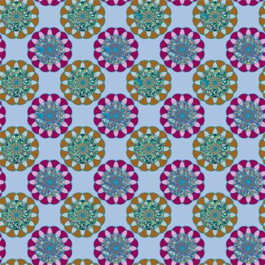  soyut çiçek geometrik Dikişsiz desen arka planı için