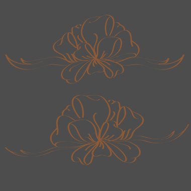 Yay ve şerit vektör karikatür çizimi